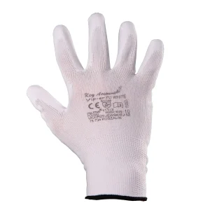 RĘKAWICE ROBOCZE POWLEKANE VIP-ER PU WHITE kat. II
