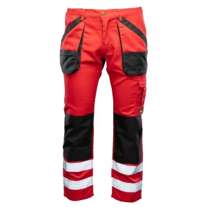 SPODNIE PAS POLSTAR BRIXTON PRACTICAL CZERWIEŃ ODBLASK