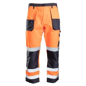 SPODNIE ROBOCZE DO PASA BRIXTON FLASH WSTAWKA GRANAT/POMARAŃCZ KAT.II KL. 2